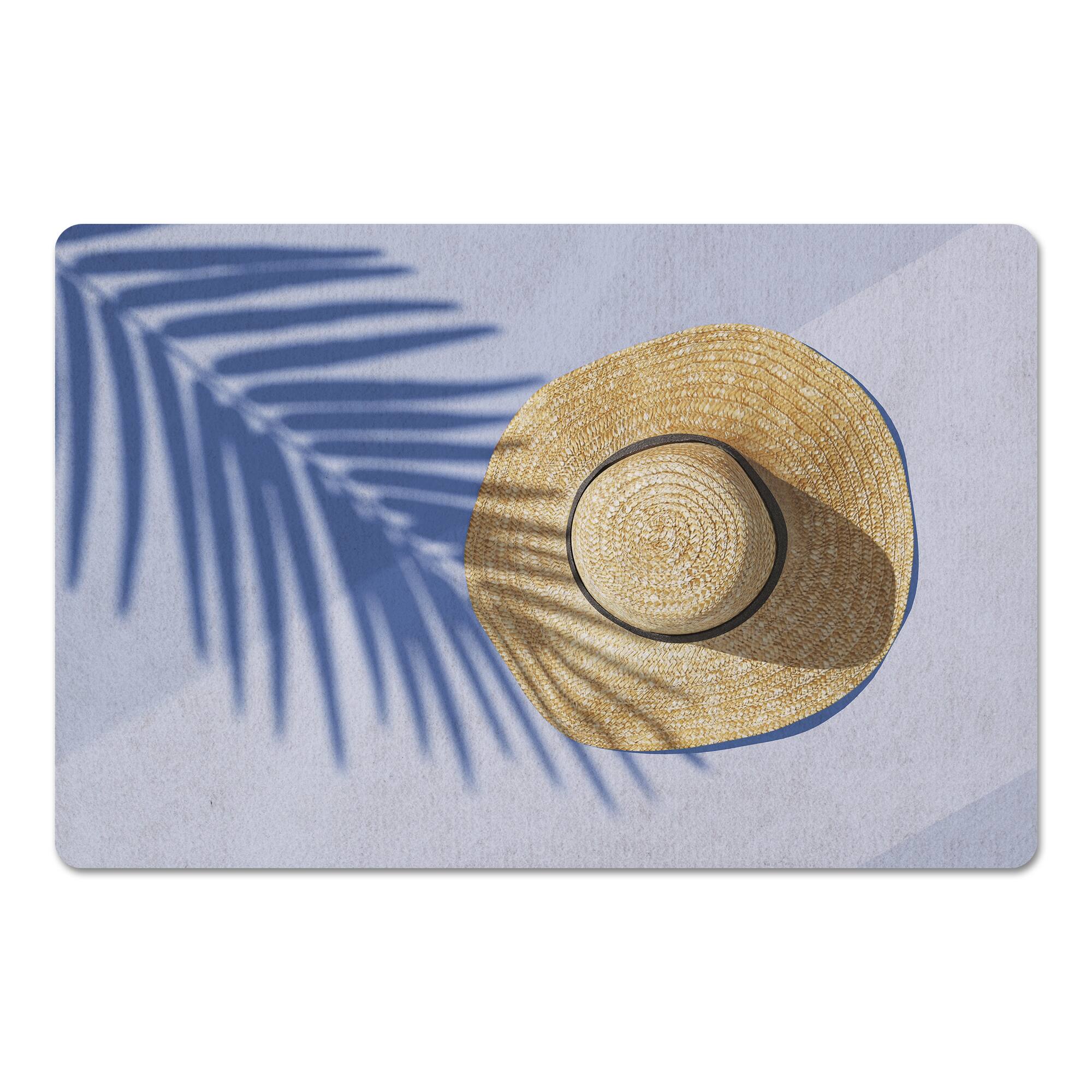 Sun Hat Scene Floor Mat